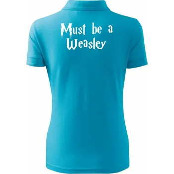 Must be a Weasley - Polokošile dámská Pique Polo - XS ( Světlý tyrkys )