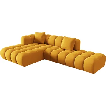 Pohovka Windsor & Co Sametová rohová pohovka Halley 309 cm, levá