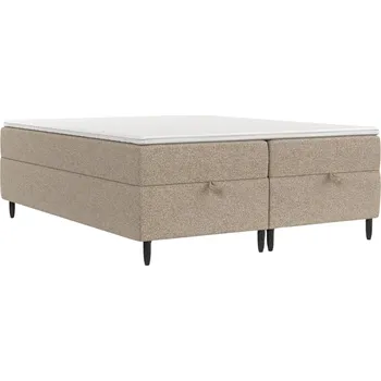 Postel Maison de Rêve Béžová čalouněná postel boxspring KANAI 200 x 200 cm