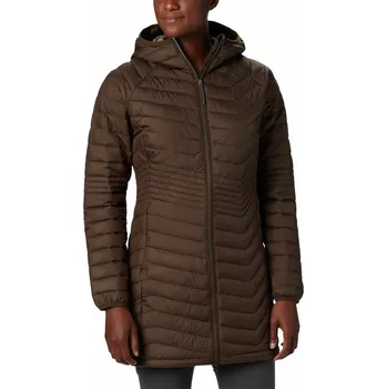 Dámská parka Columbia Powder Lite Mid Jacket - hnědá/zelená XS sportovní bunda