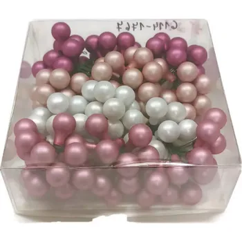 DEKORACE - Baňky skleněné,MIX barev, sada 144 ks