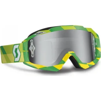 Motocyklové brýle Brýle SCOTT Hustle MX žluto/zelené