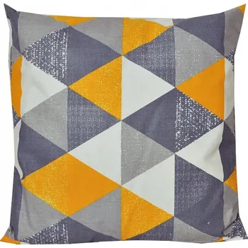 Povlečení POVLEČENÍ NA POLŠTÁŘ 40X40 BAVLNĚNÉ JASIEK DEKORAČNÍ NA ZIP ROMBY