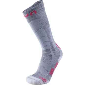 Dámské ponožky UYN Ski Touring Socks W - šedá/růžová 41/42