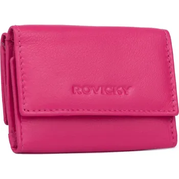 Peněženka Elegantní dámská peněženka se zapínáním z přírodní kůže Barva: Růžová