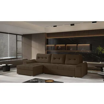 Sedací souprava Rozkládací rohová sedačka MAJA L hnědá