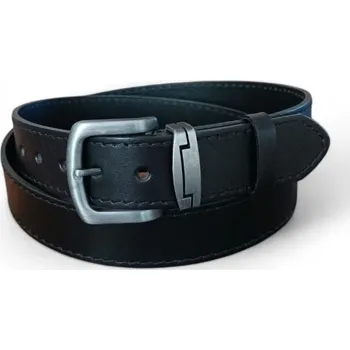 Opasek Pánský kožený opasek Penny Belts Ramon černý Délka: 95 cm