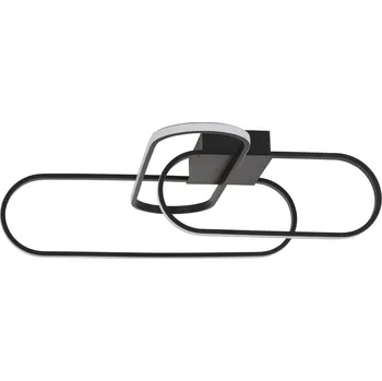 Černé kovové stropní LED světlo Nova Luce Arte 66,5 cm