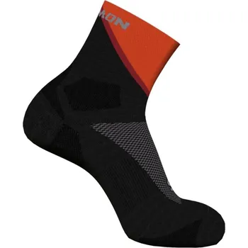 Pánské ponožky Salomon Pulse Ankle LC2372800 - black/cherry tomato/fired brick 39-41