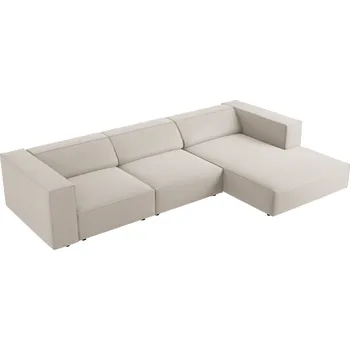 Pohovka Cosmopolitan Design Sametová rohová pohovka Arendal 284 cm, pravá