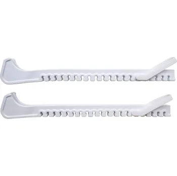 Chránič kolene chrániče krasobruslí plastové bílé