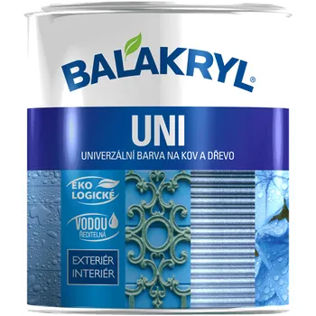 Lak na dřevo Balakryl UNI matný 0.7+20% 0100 bílý