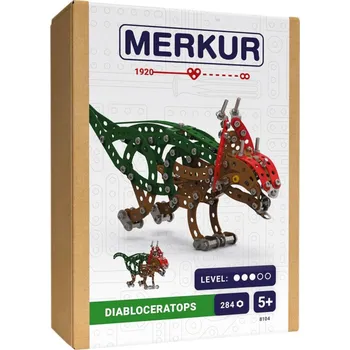 Stavebnice MERKUR F010 Dinosauři: Diabloceratops 284 dílků *KOVOVÁ STAVEBNICE*