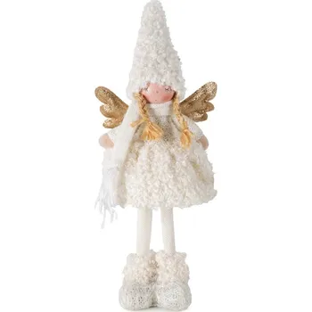 Vánoce Dekorační panenka andílek 15 x 10 x 37 cm