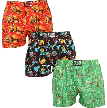 Trenýrky 3PACK pánské trenky Styx art klasická guma vícebarevné (3A13314) XL Možnost vrácení zboží ZDARMA do 120 dnů!