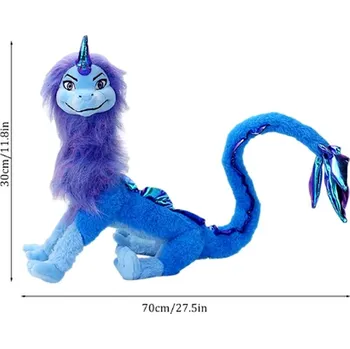 plyšák Disney Roztomilý plyšák Sisu Drak - hrdina z Raya a poslední drak Barva: modrá