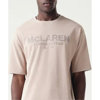 Pánské tričko Volnočasové tričko McLaren F1 NE wordmark šedohnědé XXL