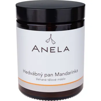 Tělový krém Anela - Hedvábný pan Mandarinka - šlehané tělové máslo - 180ml