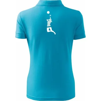 Volejbalistka síť - Polokošile dámská Pique Polo - XS ( Světlý tyrkys )