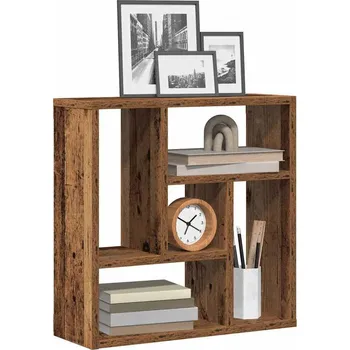 police vidaXL Nástěnná police 45,1 x 16 x 45,1 cm dřevotříska [802956] Barva: Staré dřevo