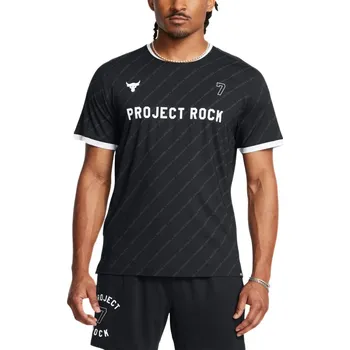 Pánské tričko Under Armour Project Rock Rugby Shirt M 1387512-001 - black S