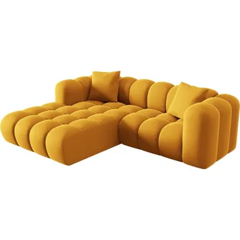 Pohovka Windsor & Co Sametová rohová pohovka Halley 242 cm, levá