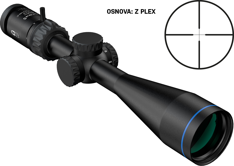 Meopta Optika5 4-20x50 SFP Záměrná osnova: Z-Plex