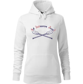 Dámská mikina DOBRÝ TRIKO Dámská vodácká mikina AHOJ Velikost dámské mikiny: S, Barva: Bílá