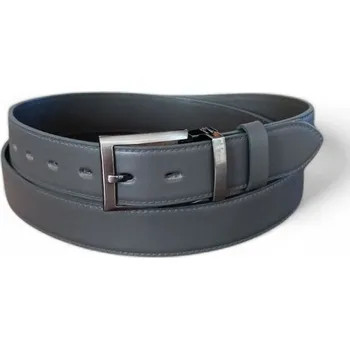 Opasek Pánský kožený opasek Penny Belts Rafael šedý Délka: 95 cm