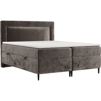 Postel Maison de Rêve Hnědá čalouněná postel boxspring NOBLE 180 x 200 cm
