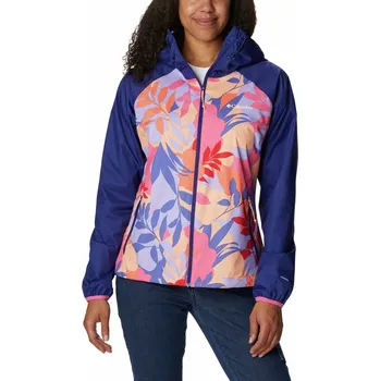 Dámská větrovka Columbia Ulica™ Jacket W 1718001656 - wild geranium/floriated dark sapphire S