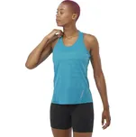 Salomon Sense Aero Singlet GFX W LC2188100 - tahitian tide peacock blue S