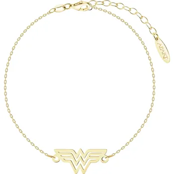 Náramek Pozlacený stříbrný náramek - DC, Wonder Woman, Warner Bros. Discovery - WB539-3756