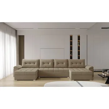 Sedací souprava Rozkládací rohová sedačka MAJA U béžová