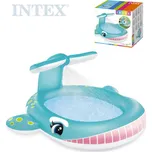 INTEX Baby bazének se sprchou velryba nafukovací brouzdaliště 57440