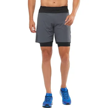 Pánské kraťasy Salomon Exo Motion TW Short M - šedá/černá S sportovní kraťasy