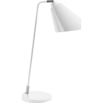 Lampička Bílá kovová stolní lampa Kave Home Tipir