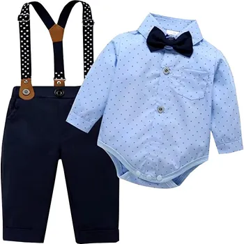 Kojenecká souprava Dětský (kojenecký) společenský set pro chlapce, 3-24 měsíců Barva: modrá, Velikost: 66, 9M