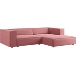 Cosmopolitan Design Sametová rohová pohovka Arendal 224 cm, pravá