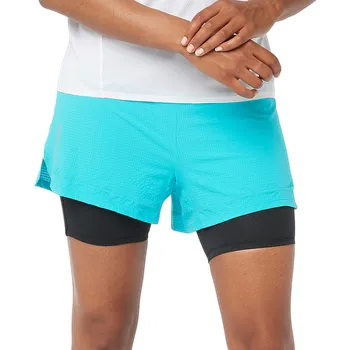 Dámské kraťasy Salomon Sense Aero 2IN1 Short W LC2181700 - peacock blue M