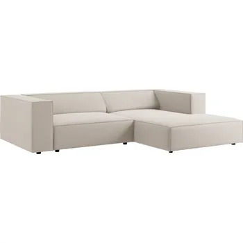 Pohovka Cosmopolitan Design Sametová rohová pohovka Arendal 224 cm, pravá