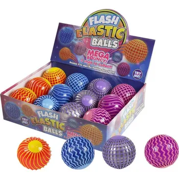 Dětský míč Míček skákací 6,5cm hopík barevný na baterie Světlo 4 druhy