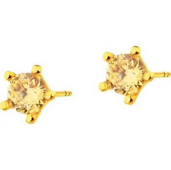 Náušnice Zlaté náušnice se zirkony - K-604.14