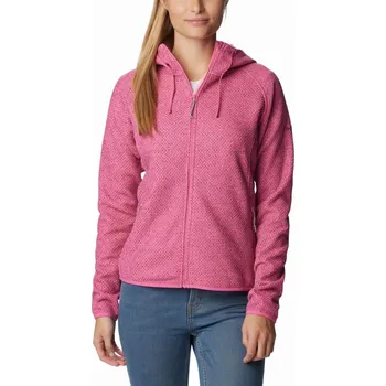 Dámská mikina Columbia Pacific Point™ Full Zip Hoodie W 1773031656 - wild geranium/heather wild ro L