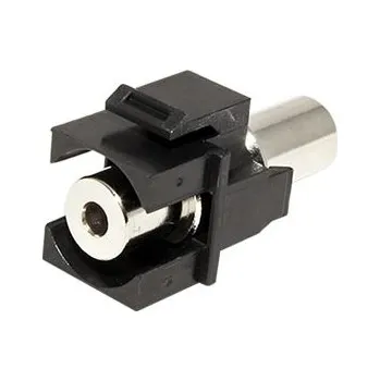 Elektrický konektor EFB Keystone spojka Jack 3,5mm (F) - Jack 3,5mm(F), černá (EB526) - 12.42.0107