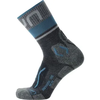 Pánské termo ponožky UYN Trekking One Merino Socks M S100276G177 - grey/blue 45/47