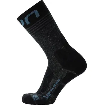 Pánské termoprádlo UYN Trekking One All Season Mid Socks M S100312B274 - black/avio 45/47