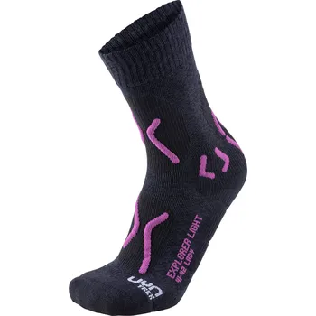 Dámské ponožky Dámské ponožky UYN Trekking Explorer Light -černá/fialová 39/40