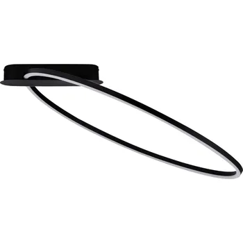 Černé kovové stropní LED světlo Nova Luce Kiklos 64 cm