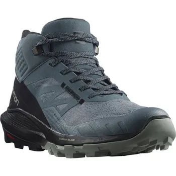 Dámská treková obuv Salomon OUTpulse Mid GTX W L41593700 - stormy weather/black/wrought iron 41 1/3